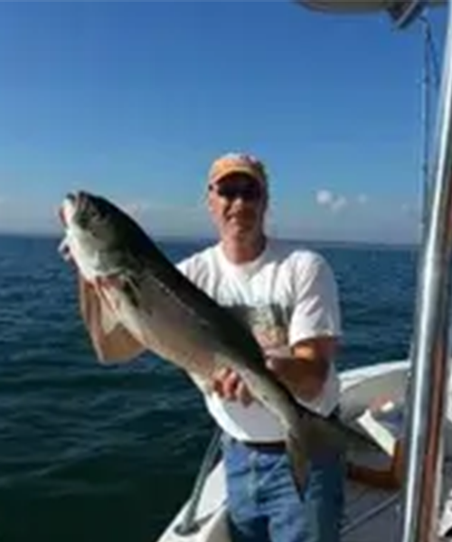 Vet holding a fish